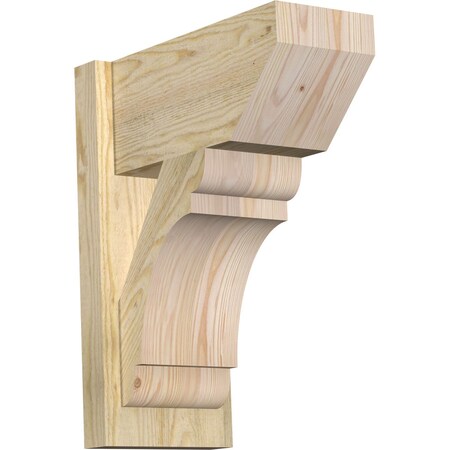 Ekena Millwork Olympic Slat Rough Sawn Outlooker, Douglas Fir, 8"W x 16"D x 20"H OUT08X16X20OLY06RDF
